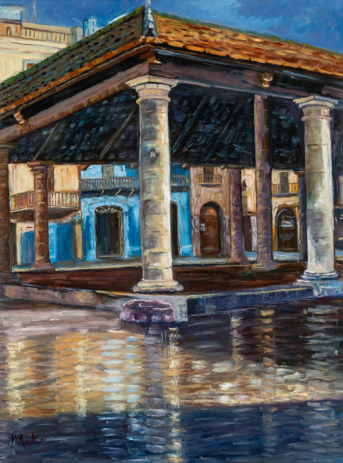 Pintura a l’oli sobre fusta 64x84
