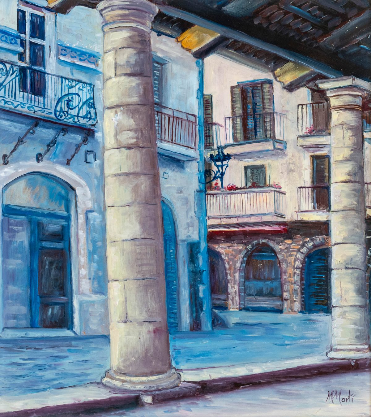 Pintura a l’oli sobre fusta 51x56
