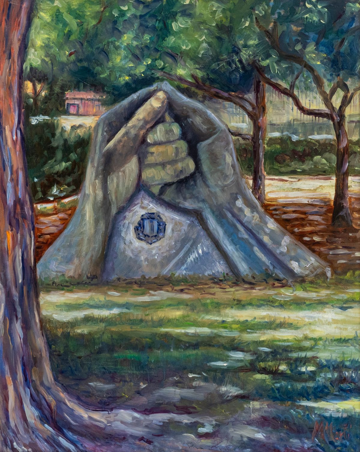 Pintura a l’oli sobre fusta 46x56