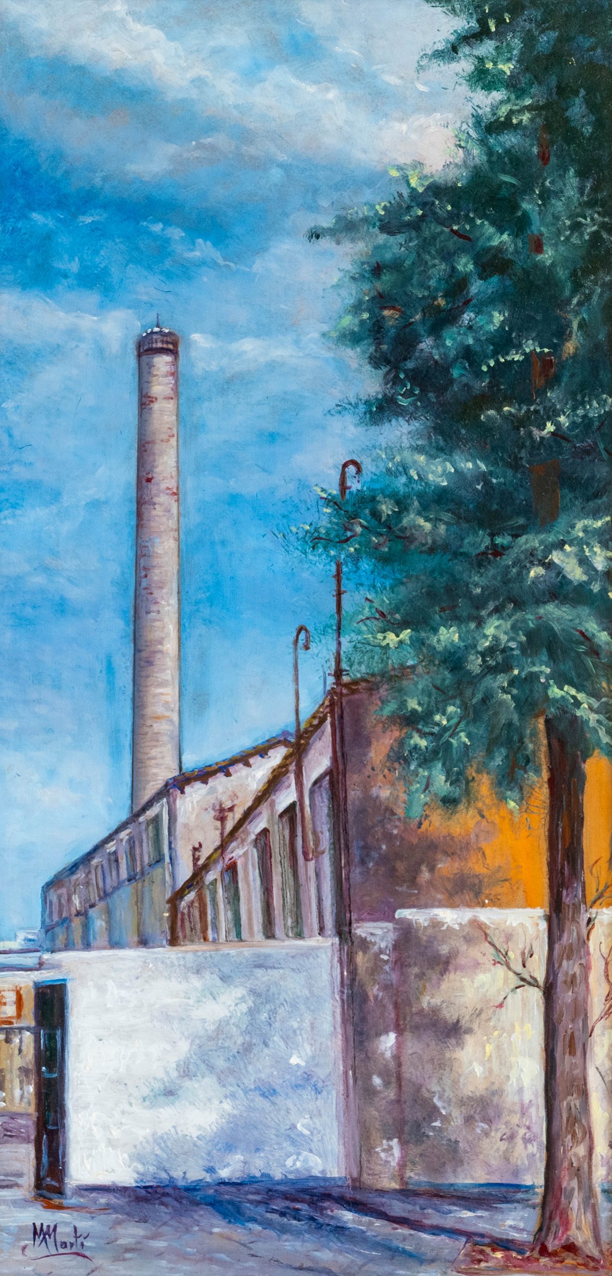 Pintura a l’oli sobre fusta 41x76