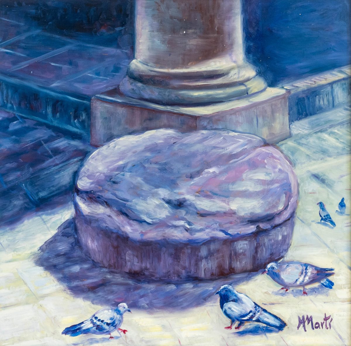 Pintura a l’oli sobre fusta 48x48