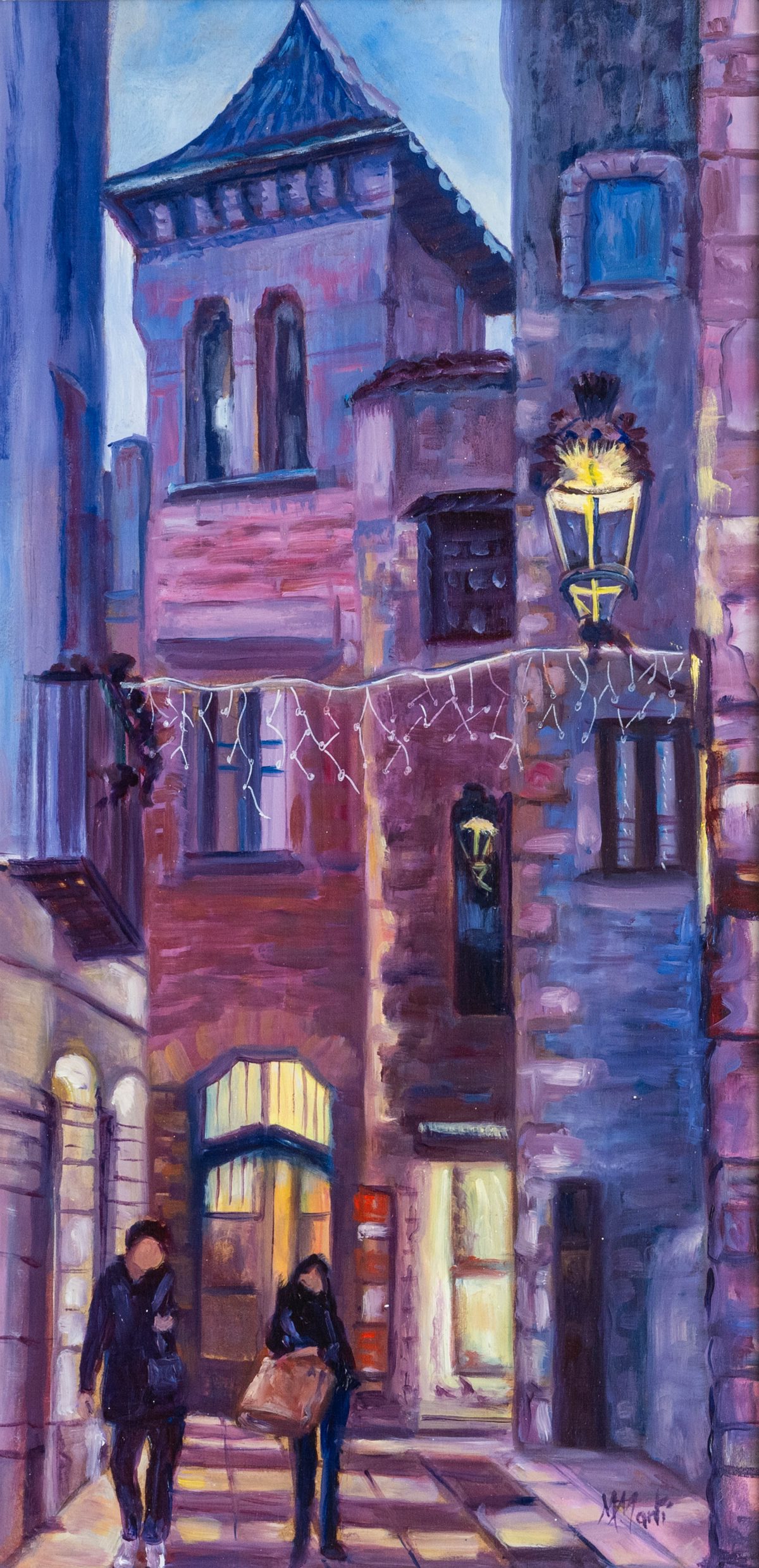 Pintura a l’oli sobre fusta 41x76