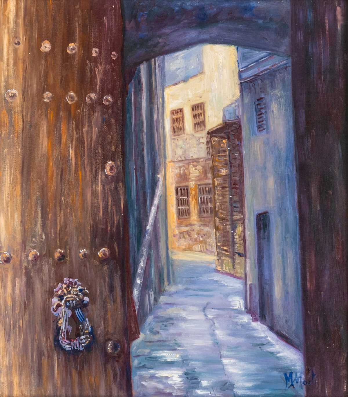 Pintura a l’oli sobre fusta 50x60