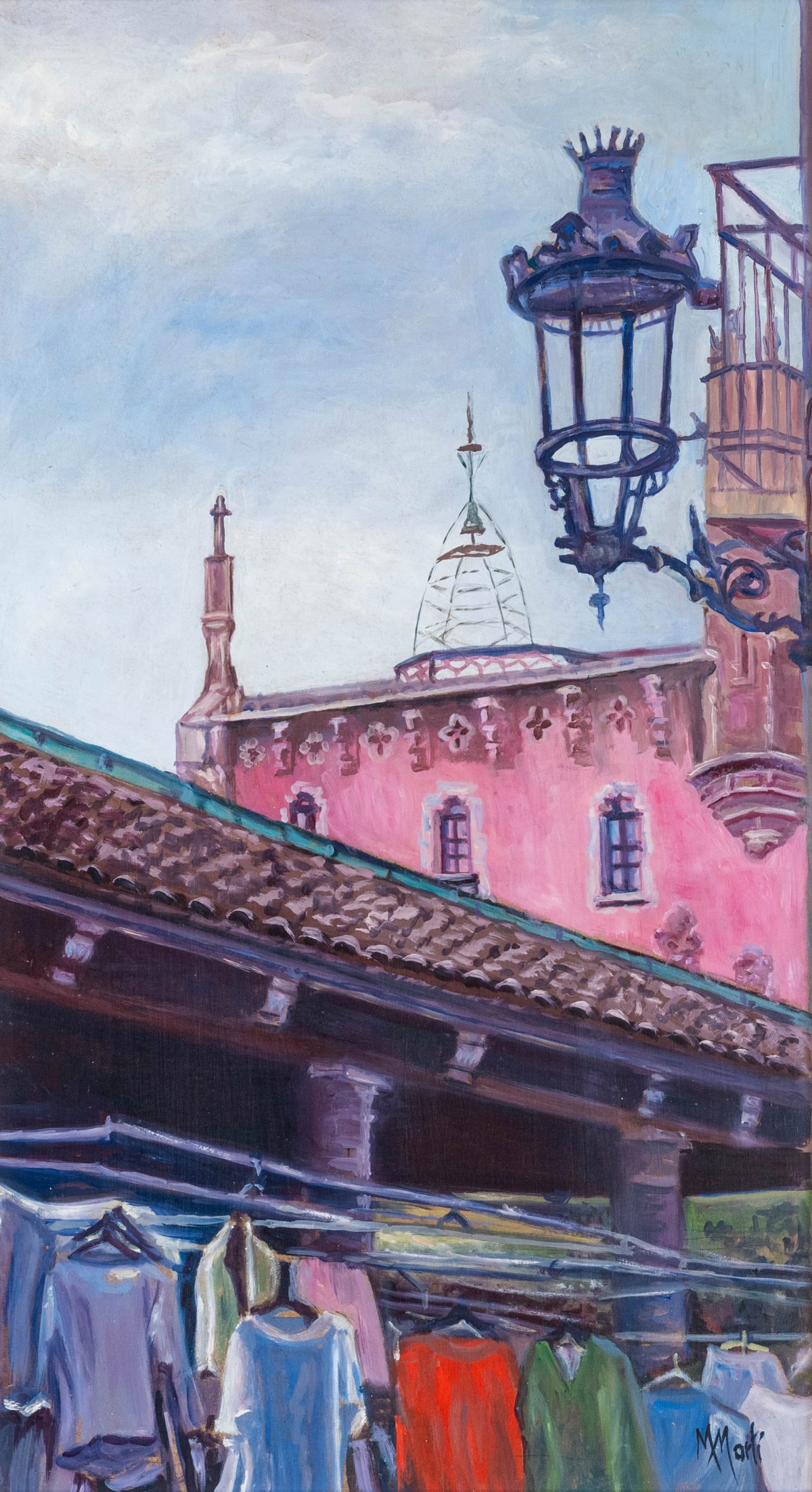 Pintura a l’oli sobre fusta 50x85
