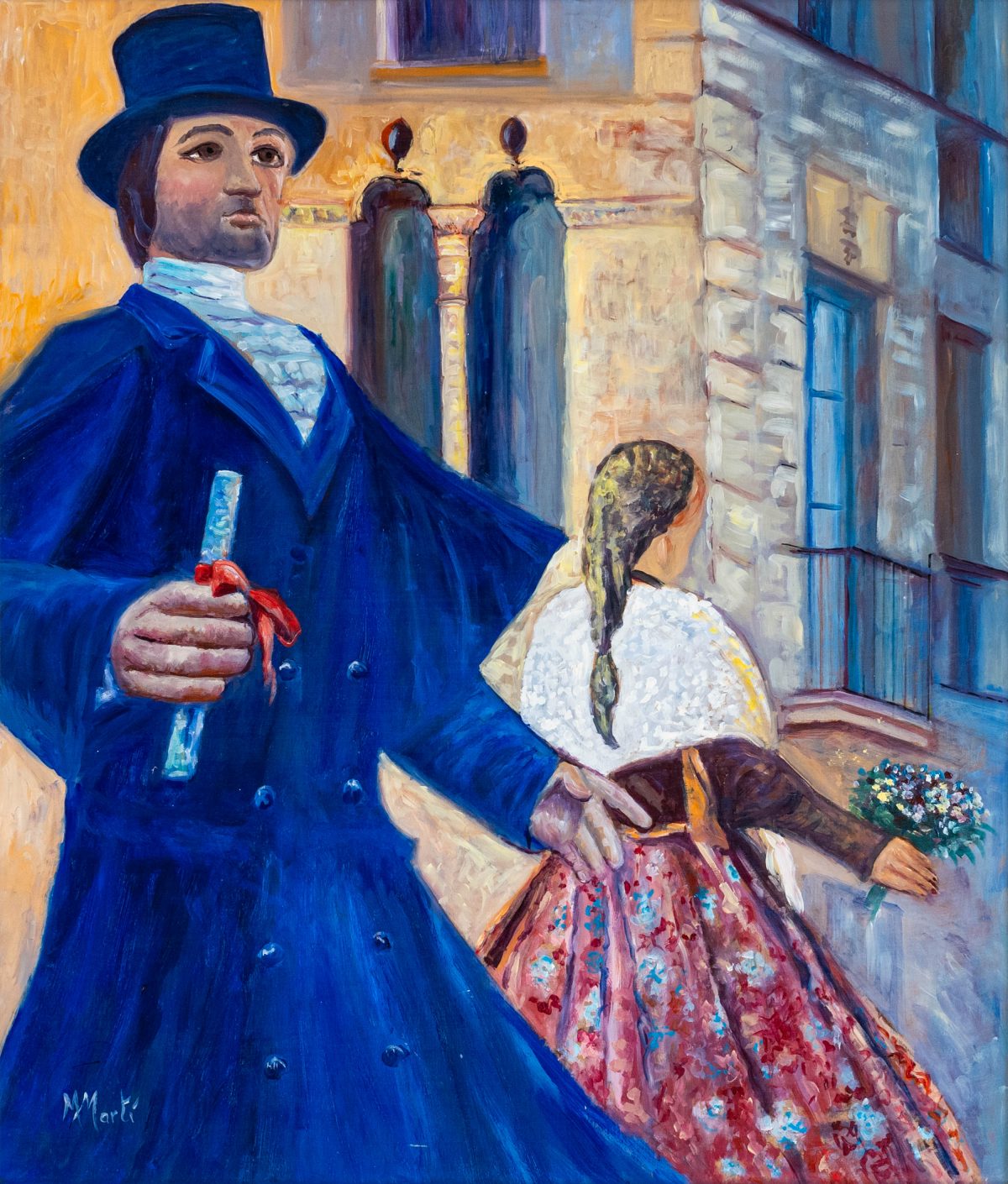 Pintura a l’oli sobre fusta 66x76